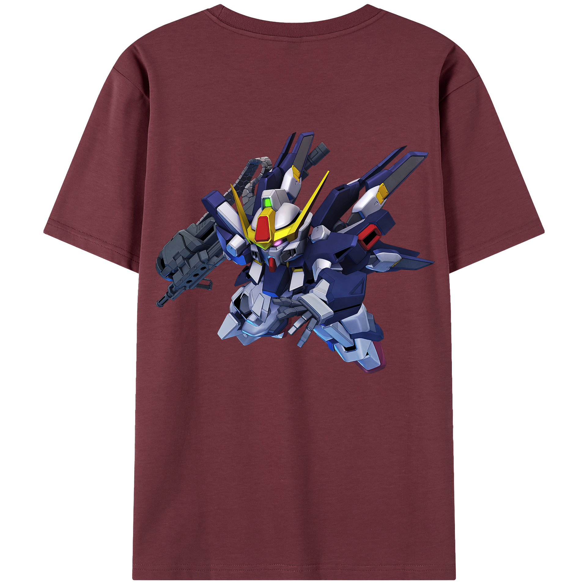 （画像用） 機動戦士ガンダム Mobile Suit Gundam 綿100％半袖Tシャツ（背面プリント）